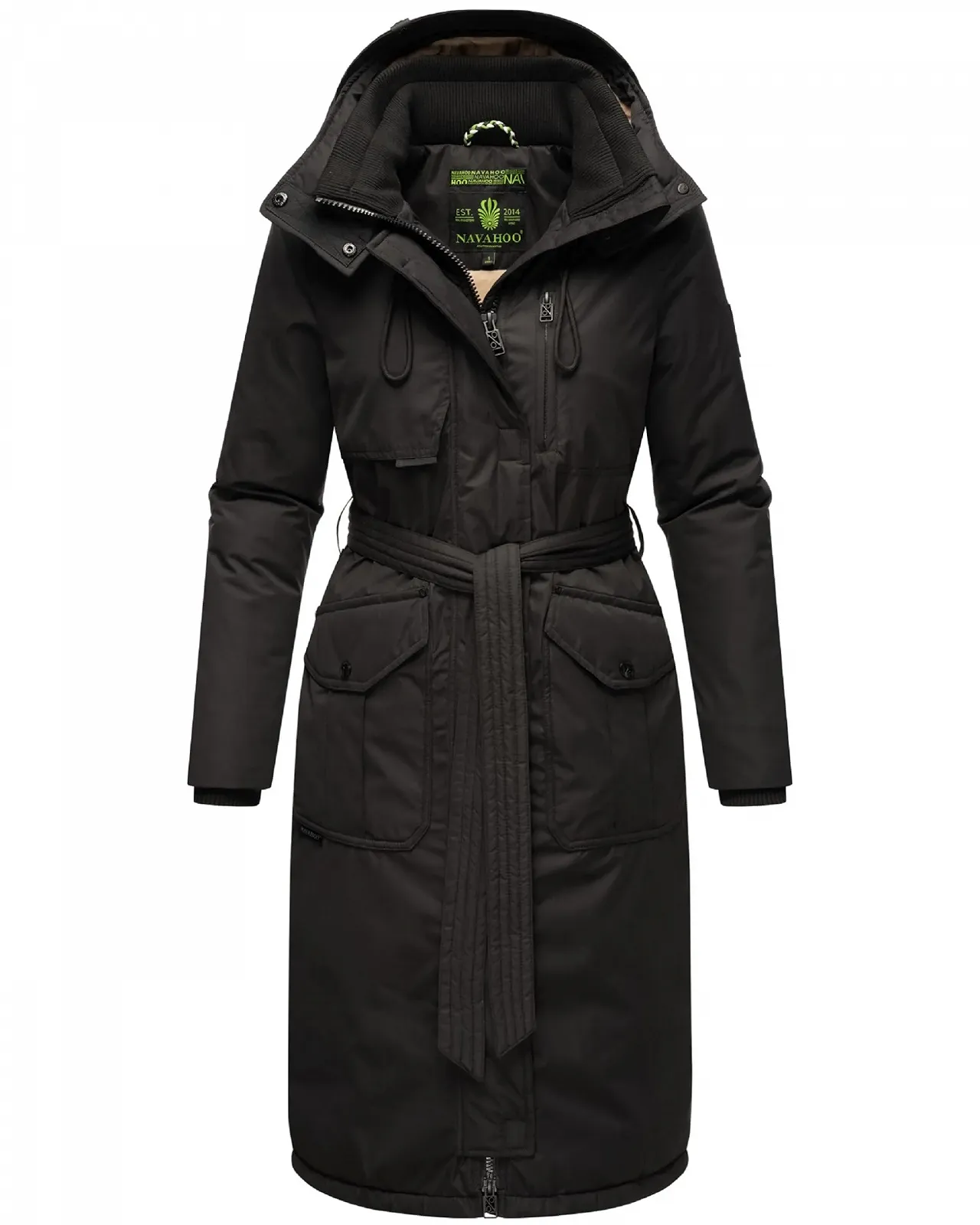 Жіноче зимове пальто-парка Navahoo Hokulanii, довге, з високим коміром і м'яким капюшоном, фото №9