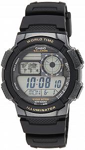 Годинник спортивний Casio AE-1000W-1AVCF чоловічий, корпус з смоли, ремінець чорний - Фото 1