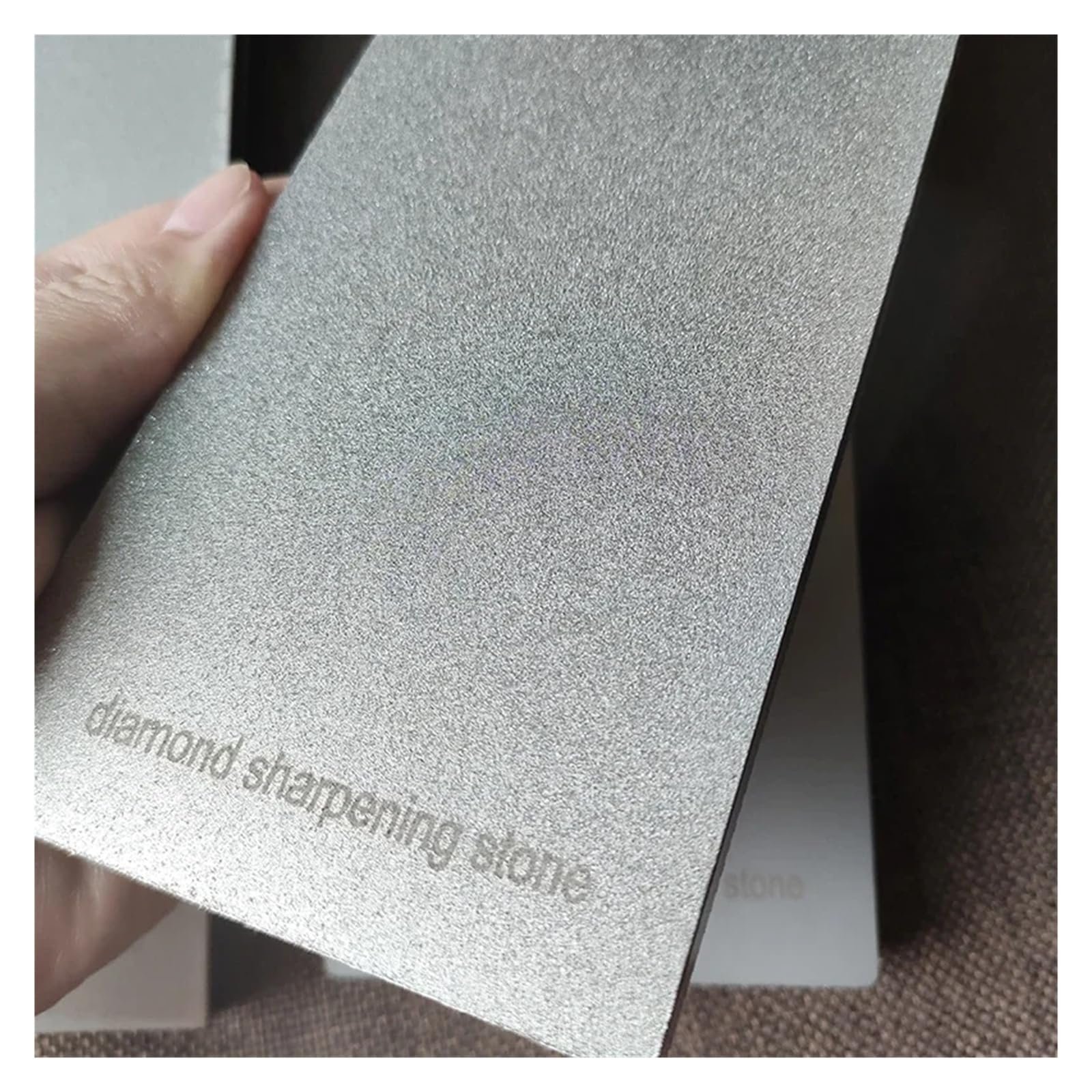 Точильный камень кухонный антискользящий 170 x 75 x 10 мм зернистость 1500, фото №6