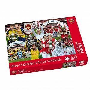 Пазл Paul Lamond Games Arsenal 2014-15 Double FA Cup Winners 500 деталей - Фото 1