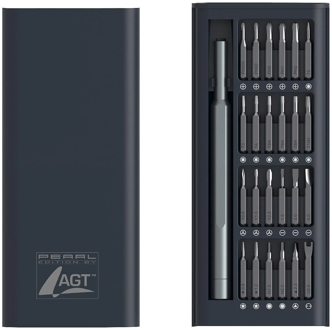 Набір прецизійних викруток AGT 25 предметів для точного ремонту, фото №1