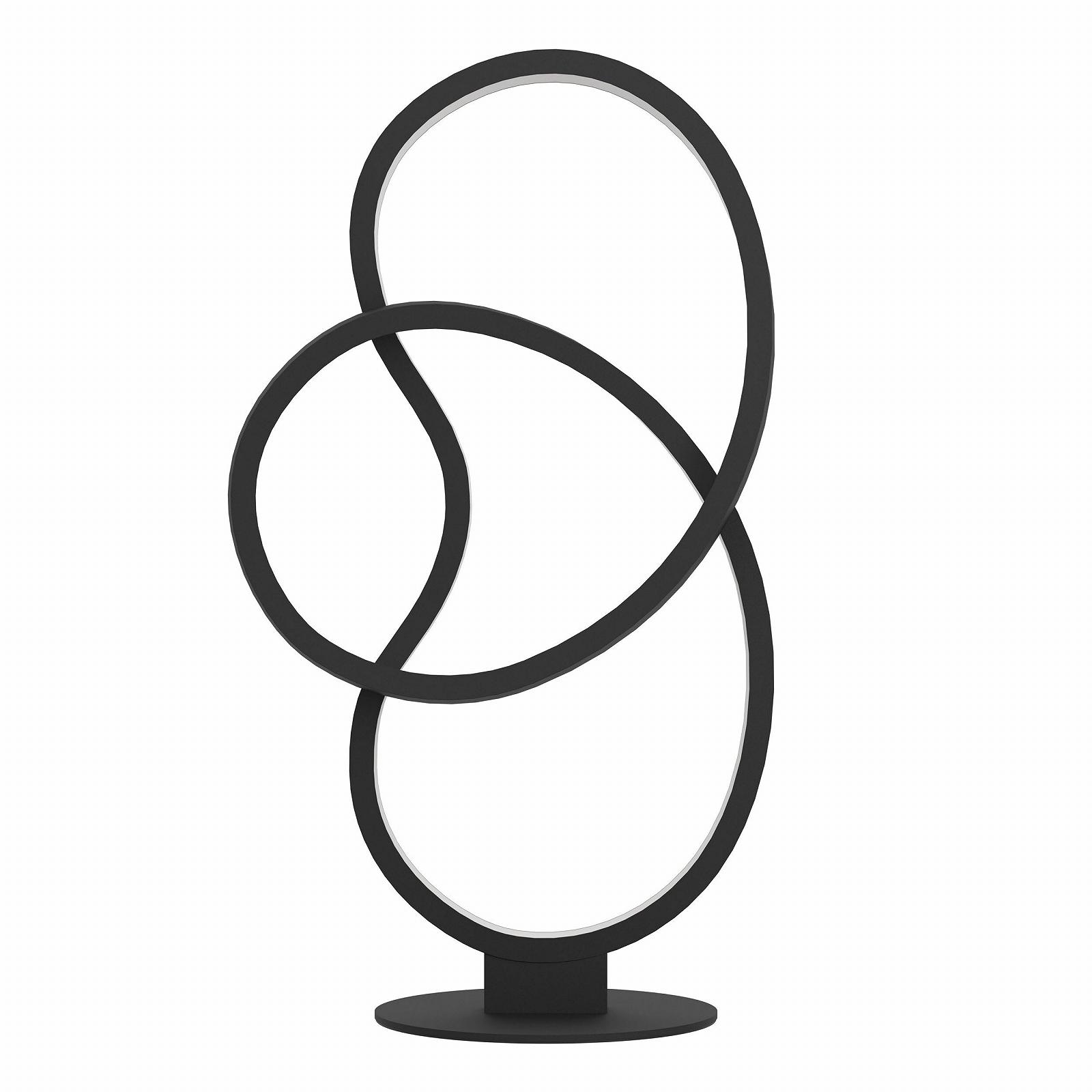 Настільна лампа EGLO LED Gianella Вигнута 14.5 Вт 1400 лм Чорна, фото №2