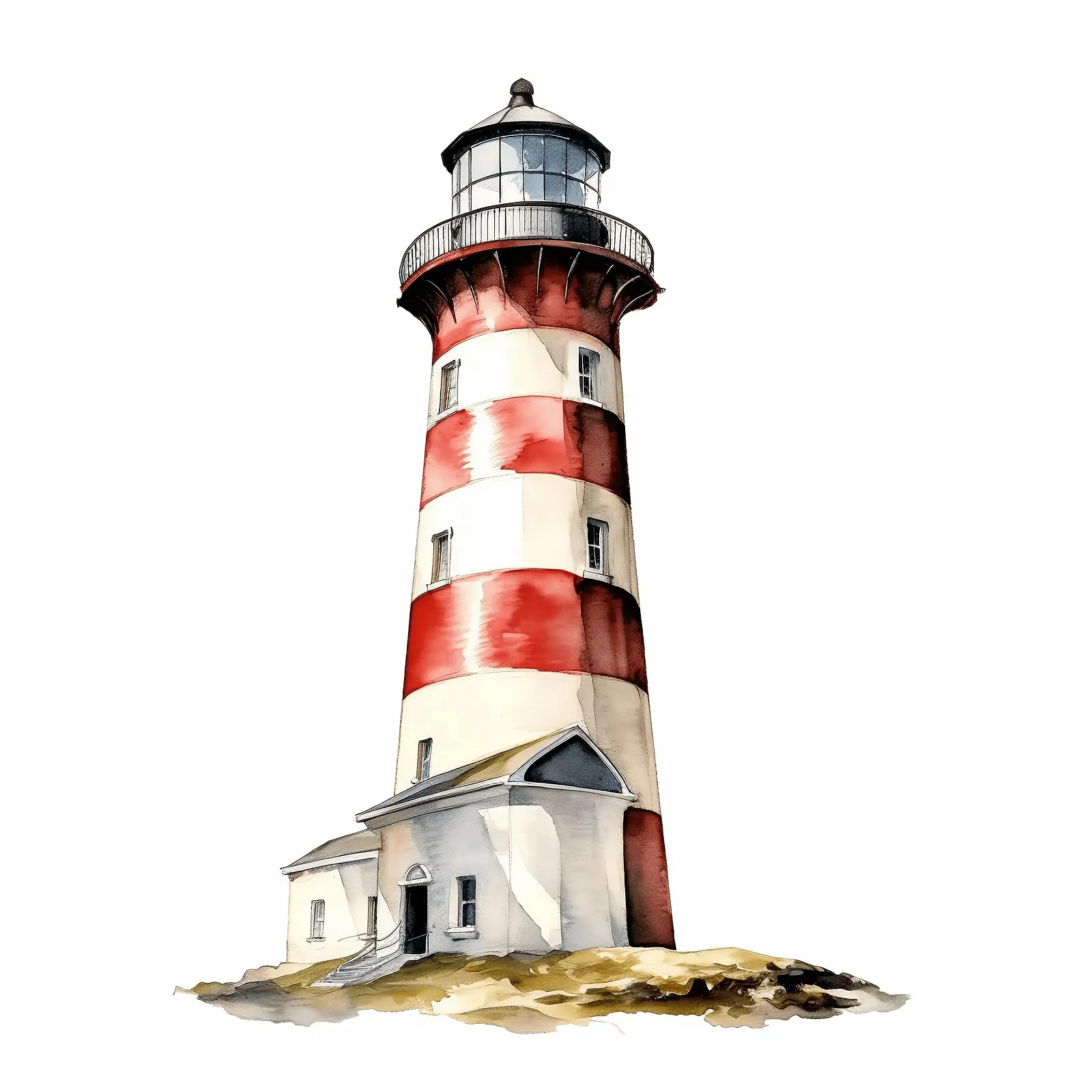 Наклейка на стіну GRAZDesign Lighthouse North Sea 39 x 30 см, фото №1