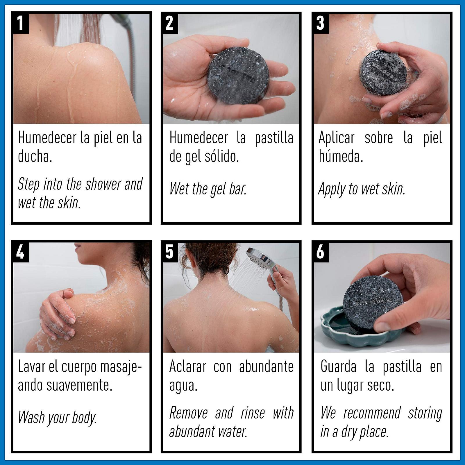 Твердый гель для тела Valquer Laboratorios Válquer Solid Body Gel с активированным углем 50 г, фото №6