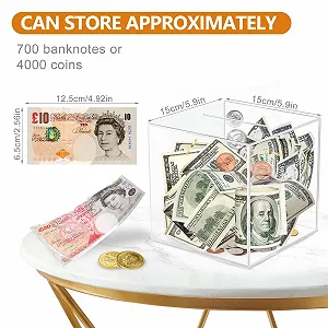 Скарбничка Акрилова Прозора Квадратна synthetic.ua - Фото 1