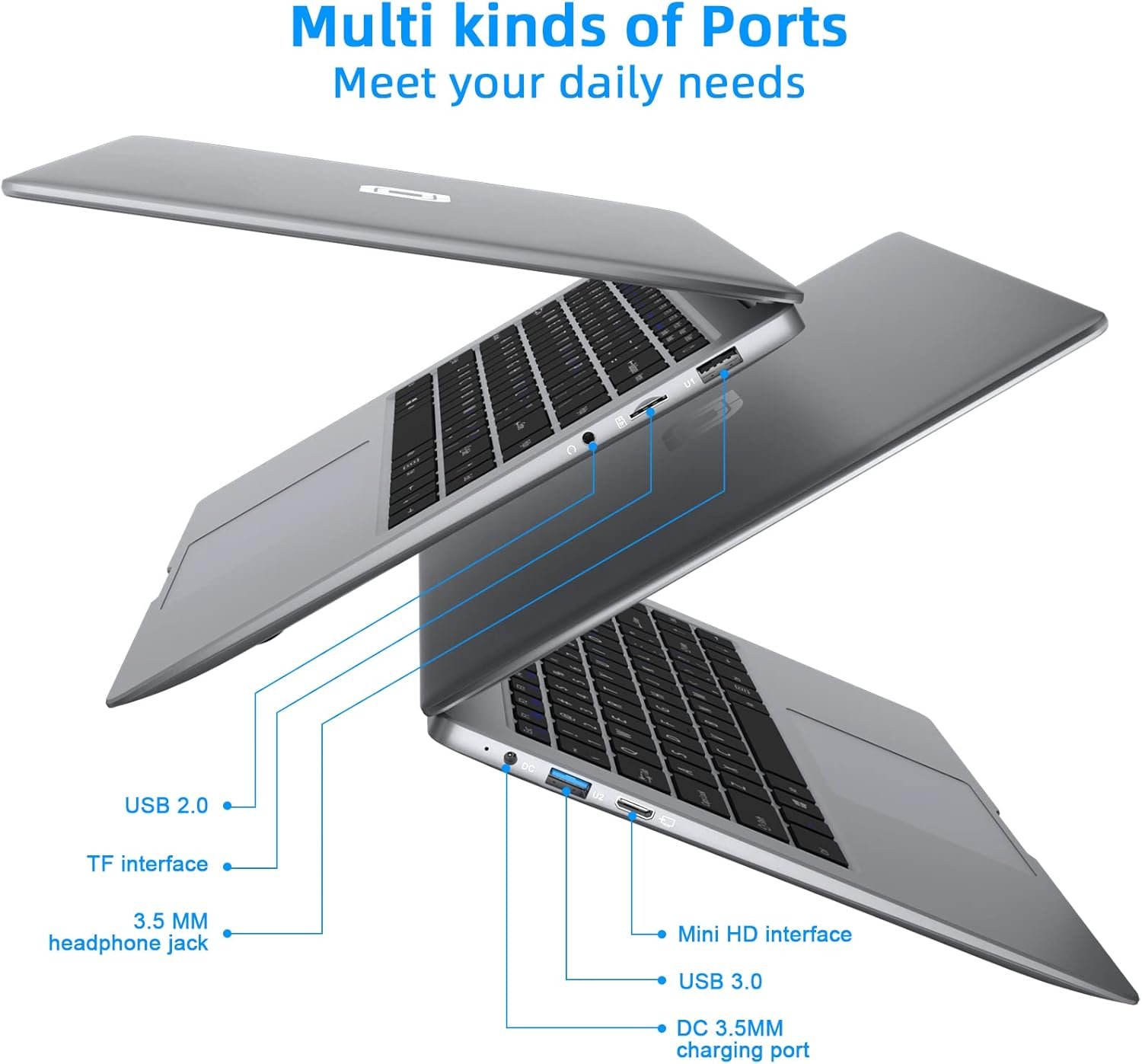 Ноутбук 14" Jumper EZbook S5 Intel Celeron N3350 RAM 12GB SSD 256 GB Window 11 (UKR), фото №5