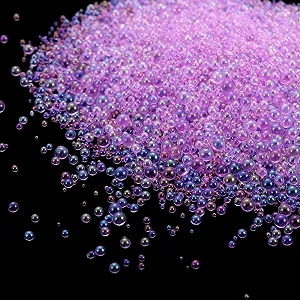 Хрустальные стеклянные шарики для ногтей Микробисер Икорные бусины Смола для заполнения силиконовых форм УФ-смола Эпоксидный наполнитель 20 г - Фото 1