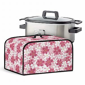 Чехол Wanyint Cherry Blossom Print Slow Cooker Cover для мужчин и женщин 6-8QT Моющийся Чехол для Мультиварки с Верхней Ручкой и Сетчатой Сумкой - Фото 1