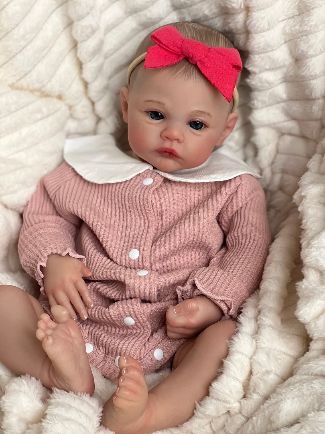 Лялька Zero pam Reborn Baby 48 см Реалістична силіконова дитяча дівчина з м'яким тілом з 3 років, фото №2