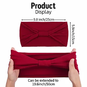 На голову повязка Широкая эластичная для женщин и девушек, набор 4 шт. synthetic.ua - Фото 1