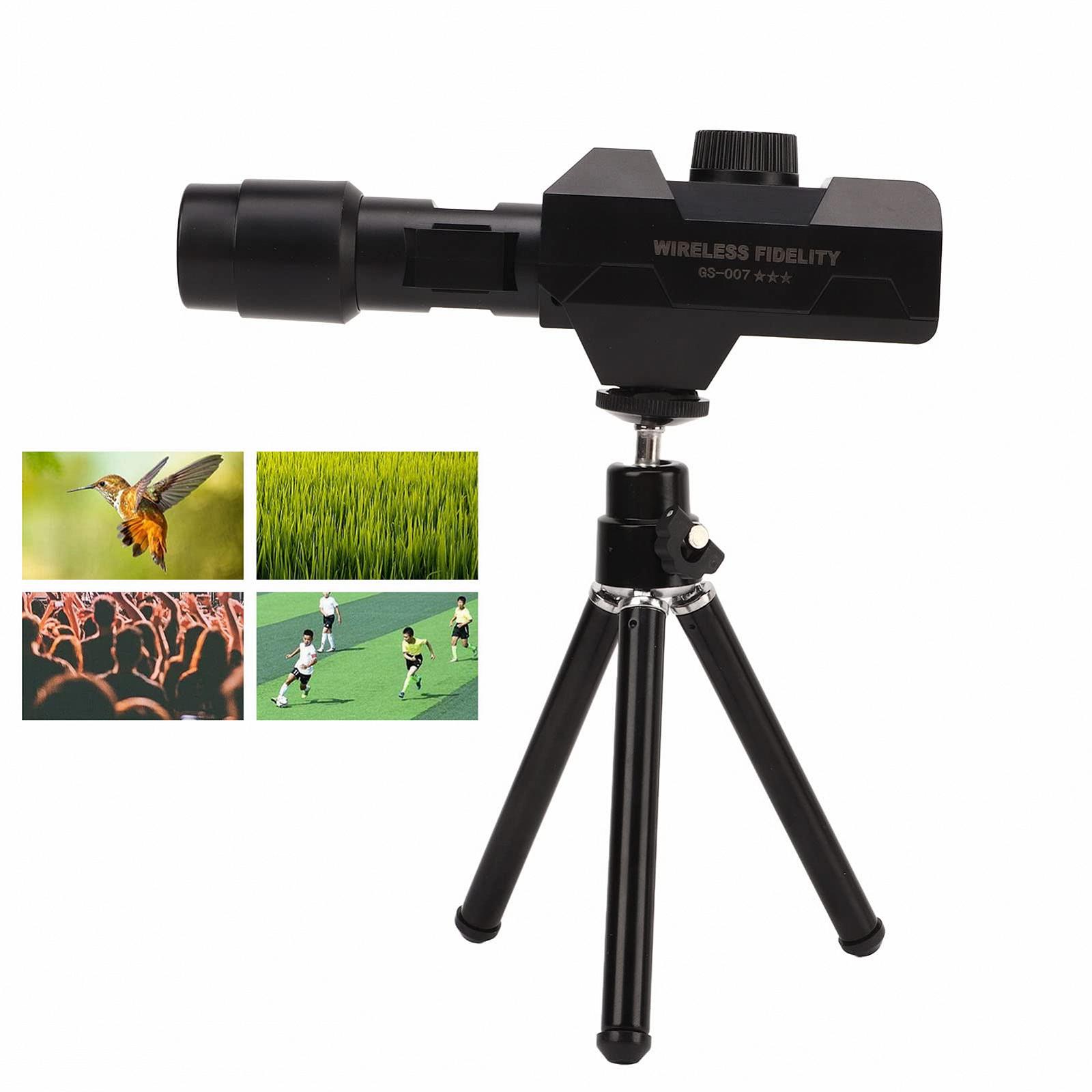 Монокуляр WiFi Цифровий Телескоп для Дорослих 70x Зум 1920X1080 Монокуляр Камера з Штативом 1/4 Гвинтові З'єднання для Спостереження за Птахами, фото №5 Монокуляр WiFi Цифровий Телескоп для Дорослих 70x Зум 1920X1080 Монокуляр Камера з Штативом 1/4 Гвинтові З'єднання для Спостереження за Птахами, фото №5