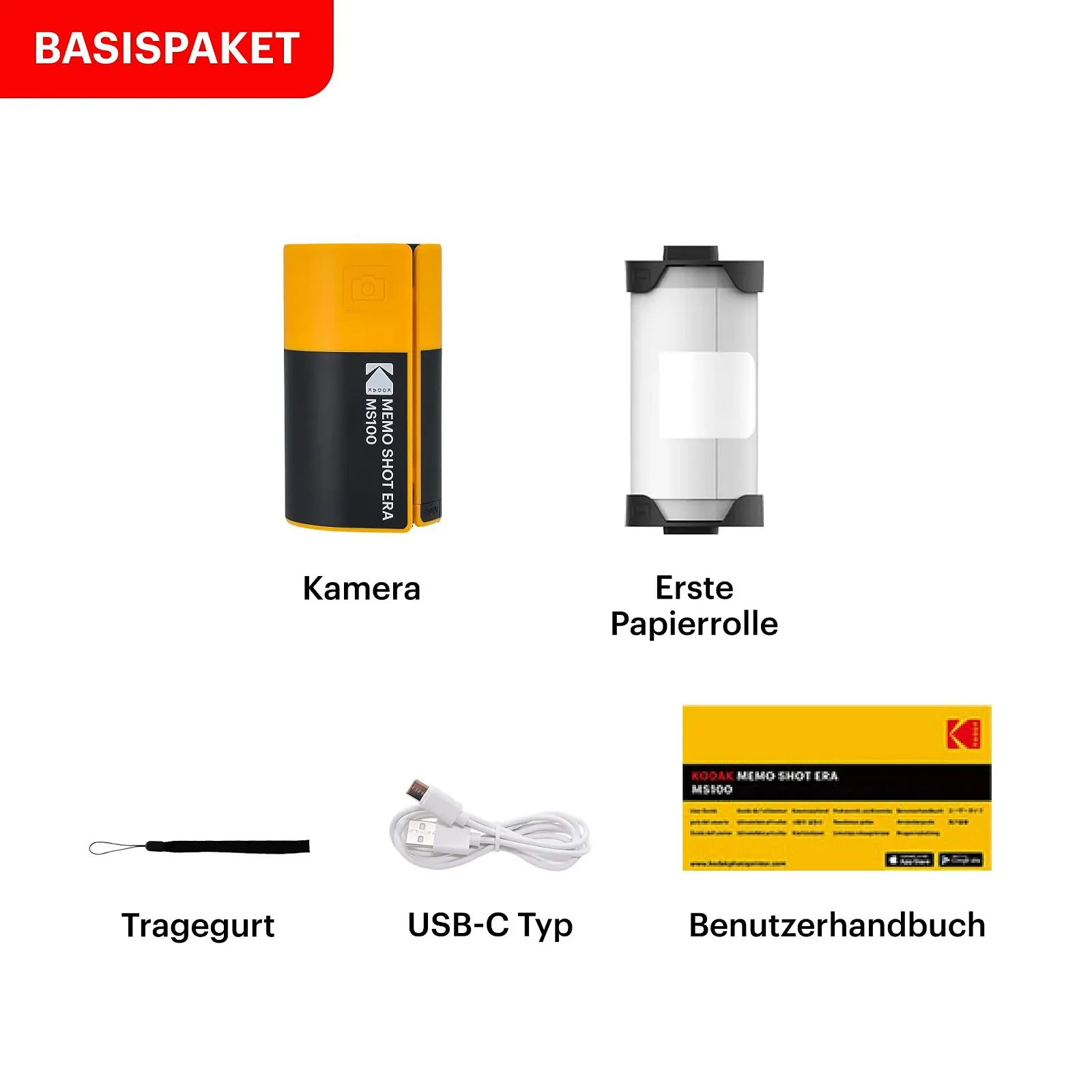 Детская цифровая камера моментальной печати и принтер этикеток Kodak Memo Shot ERA Белая, фото №7