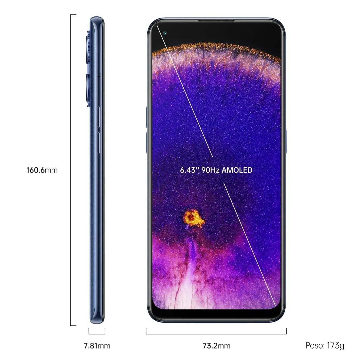 Смартфон OPPO Find X5 Lite 5G 6.4 дюйма 90 Гц AMOLED Mediatek Dimensity 900 8 ГБ RAM 256 ГБ 4500 мАч 65 Вт SUPERVOOC Starry Black, фото №2 Смартфон OPPO Find X5 Lite 5G 6.4 дюйма 90 Гц AMOLED Mediatek Dimensity 900 8 ГБ RAM 256 ГБ 4500 мАч 65 Вт SUPERVOOC Starry Black, фото №2