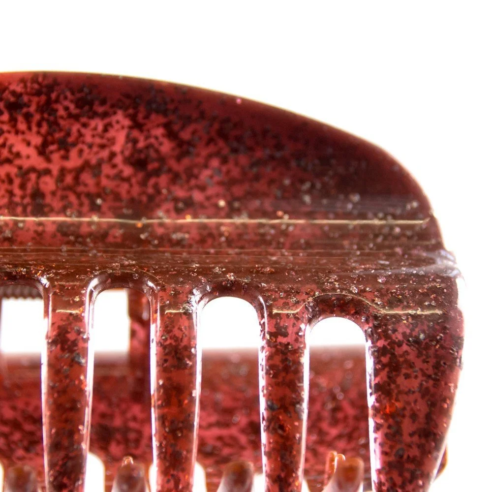 Заколка для волос больших волос WeLoveBeads 10 см Красная с серебряными блестками, фото №2 Заколка для волос больших волос WeLoveBeads 10 см Красная с серебряными блестками, фото №2