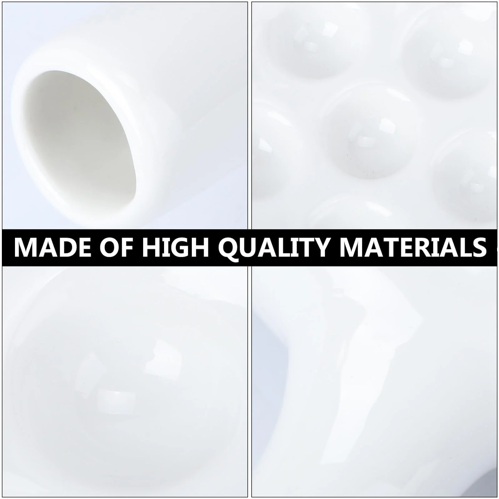 Форма для запікання равликів керамічна на 6 осередків біла з ручками жаростійка, фото №7