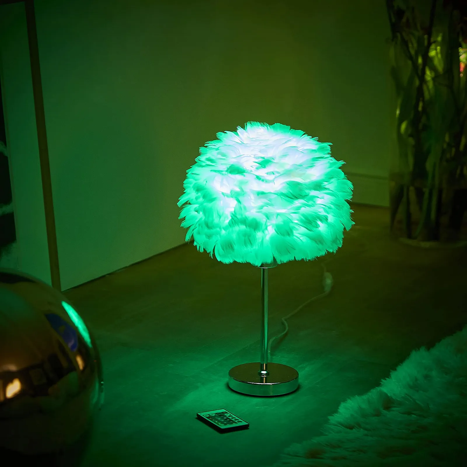 Настільна лампа Northpoint LED Spring Металева основа 43 см E27 Хром, фото №5