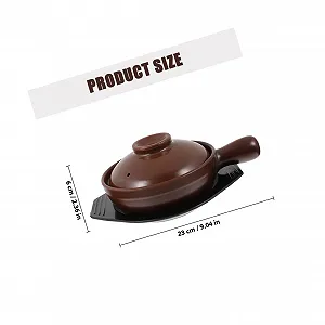 Кастрюля керамическая жаростойкая с нескользящими ручками и подносом для дома и ресторана synthetic.ua - Фото 1