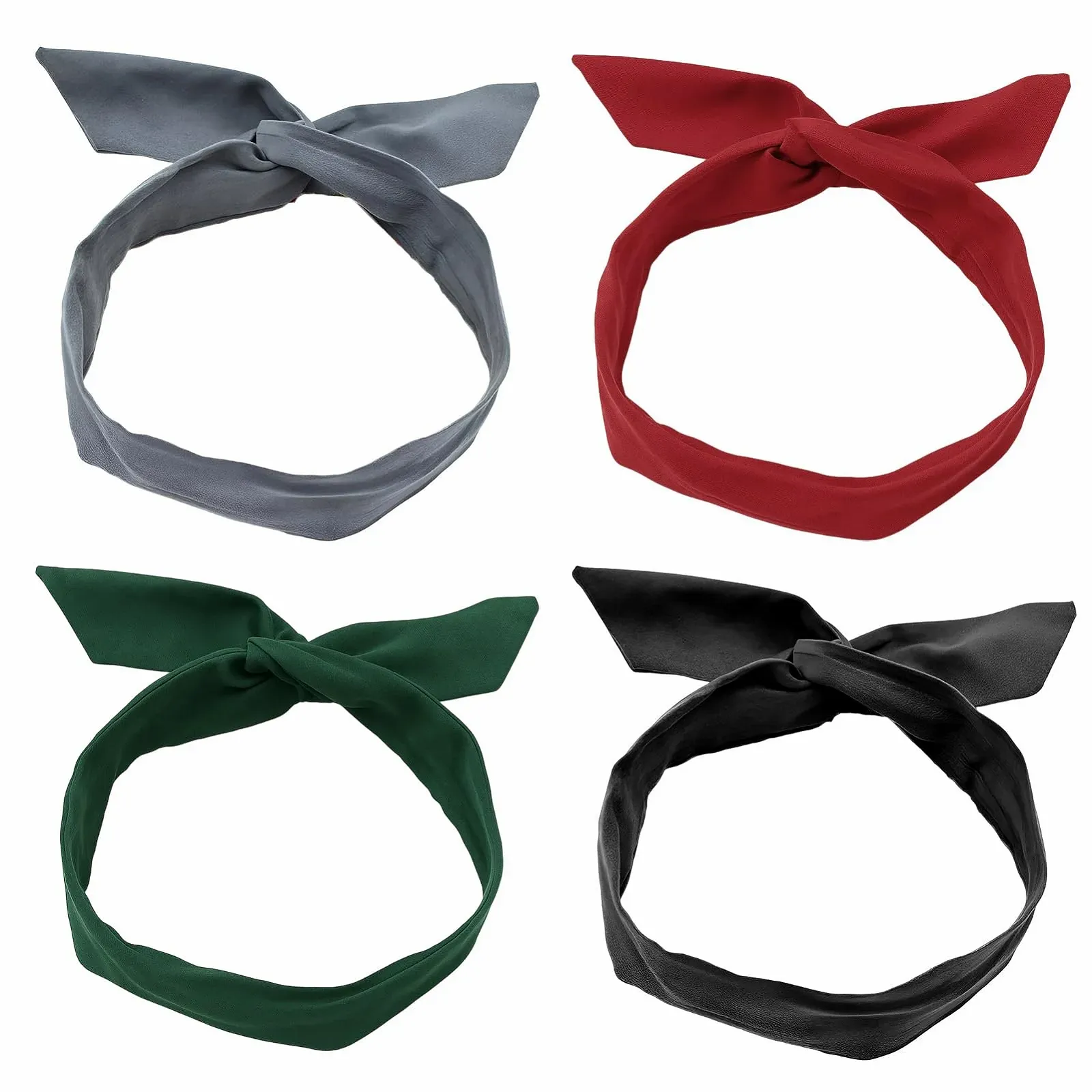 Набір пов'язок для волосся з бантом Alice 4 шт, фото №1