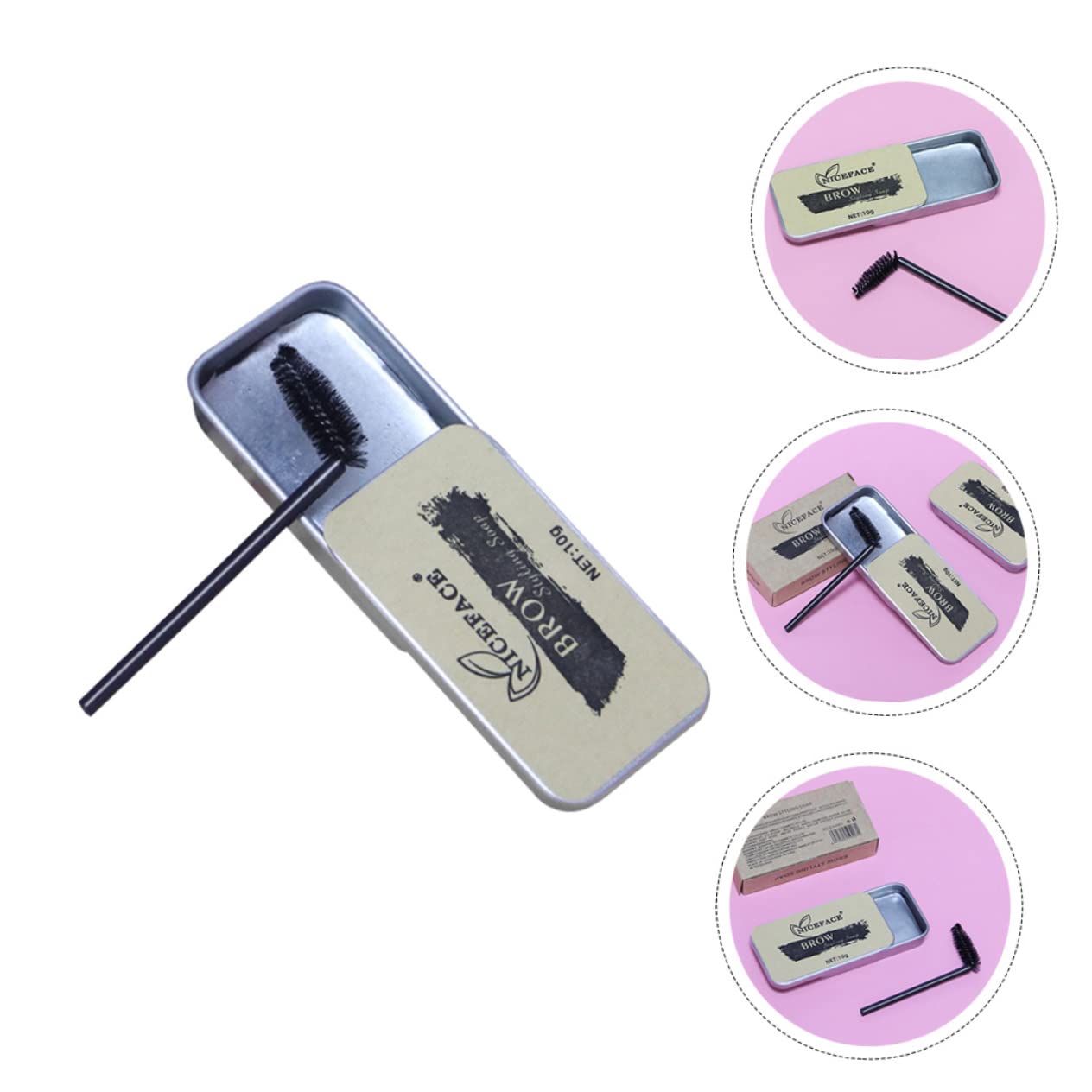 Набір FRCOLOR Eyebrow Soap Make-Up Box 2 шт Натуральне мило віск для брів для формування брів крем для укладання брів, фото №3