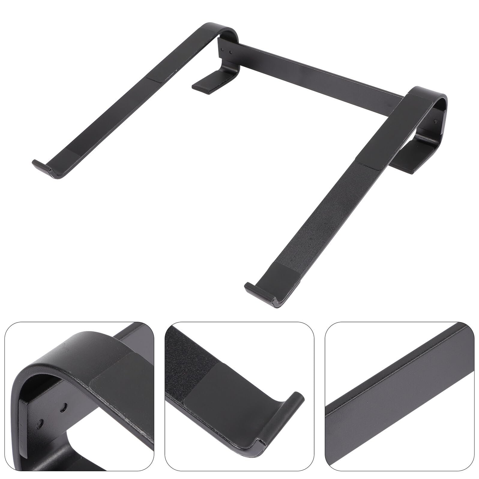 Подставка для ноутбука Алюминиевая с антискользящими силиконовыми накладками Эргономичный держатель для ноутбука для стола Теплоотводящая охлаждающая подставка для ноутбука для комфорта и защиты осанки, фото №6