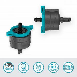 Кінцева крапельниця Gardena Micro-Drip System 13304-20 регульована з компенсацією тиску synthetic.ua - Фото 1
