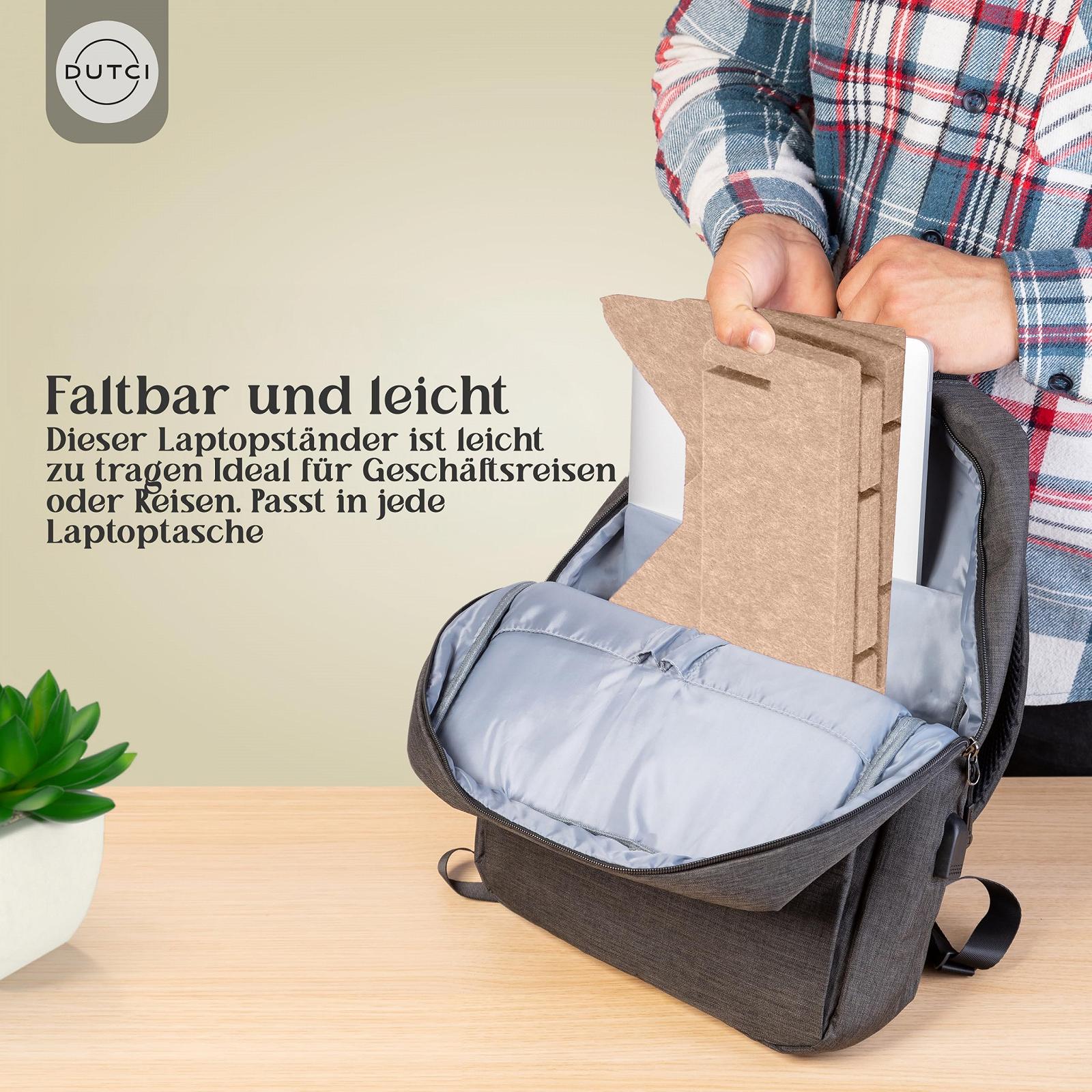 Подставка для ноутбука Sustainable Felt (переработанные ПЭТ-бутылки) 11-17 дюймов, фото №6