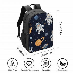 Рюкзак RSIUUODNF Astronaut 3D, дитячий, великий, 40x28x16 см synthetic.ua - Фото 1