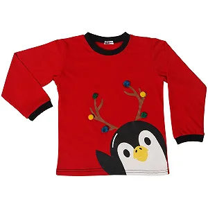 Піжама A2Z 4 Kids для дівчаток і хлопчиків, різдвяна, дитяча, комплект 2 шт., пінгвін synthetic.ua - Фото 1