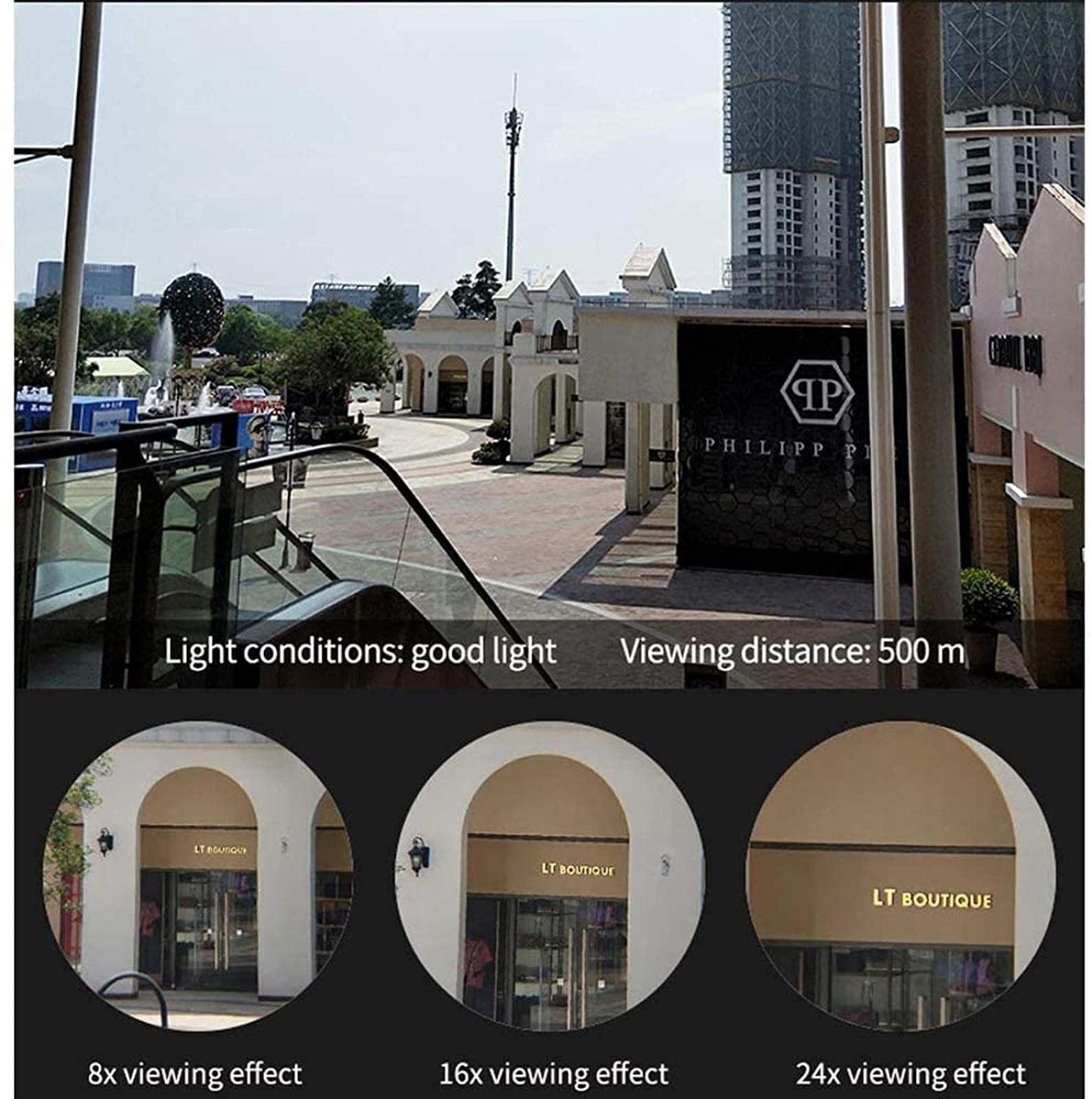 Монокуляр QHYTL 8-24x42 Портативний Зум BAK4 Призма Лінзи, фото №4