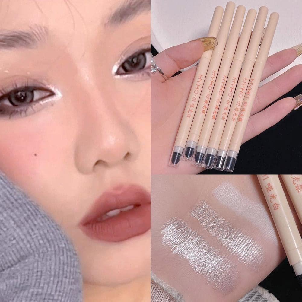 Олівець для підводки Diamond Glitter Перловий білий Блискучий Силіконовий Срібний Матовий Водостійкий, фото №6 Олівець для підводки Diamond Glitter Перловий білий Блискучий Силіконовий Срібний Матовий Водостійкий, фото №6