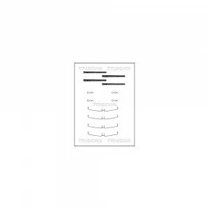 Комплект аксессуаров, дисковые тормозные колодки TRISCAN 8105 101456 задняя ось - Фото 1