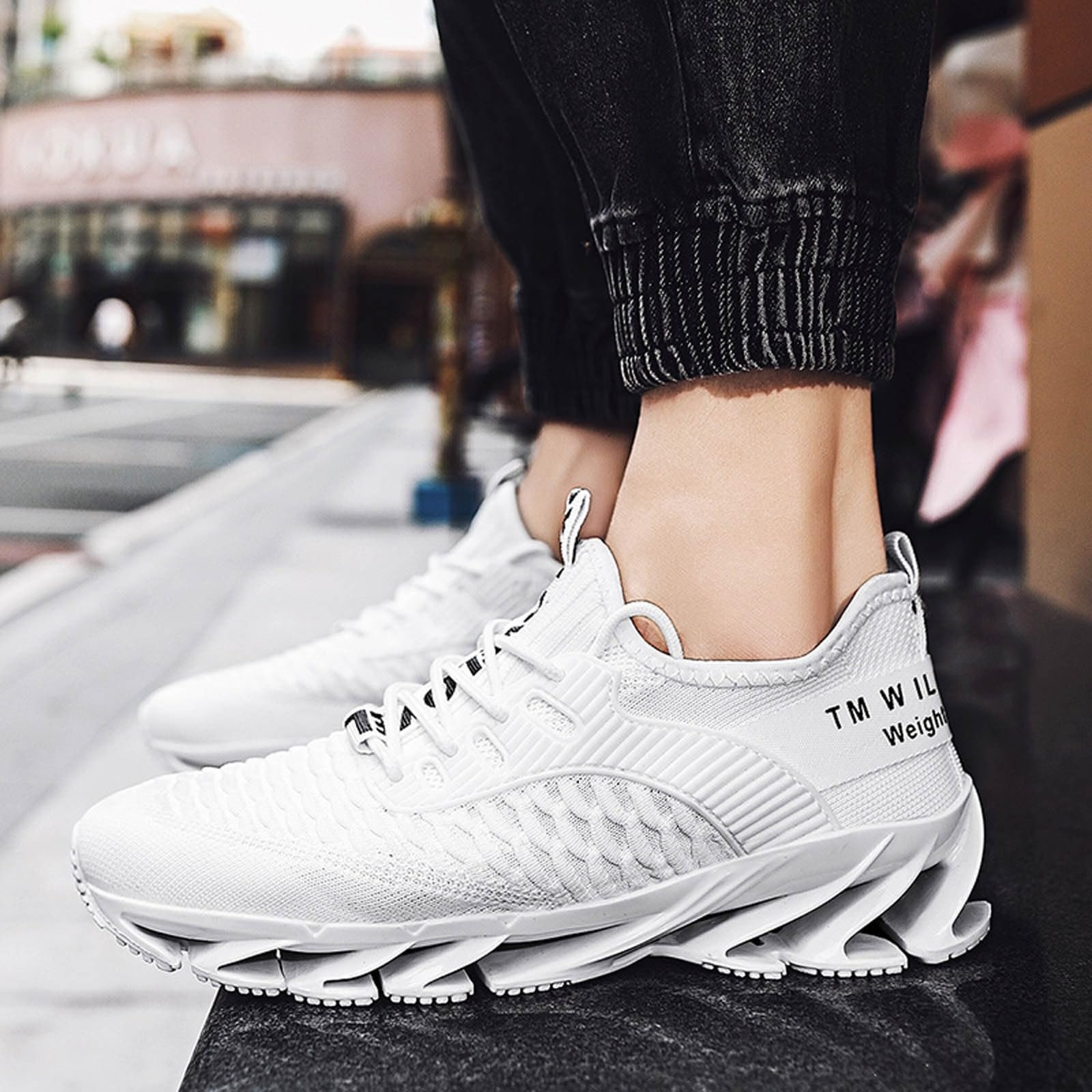 Кросівки Famzuneu Спортивні Чорний Білий, фото №7