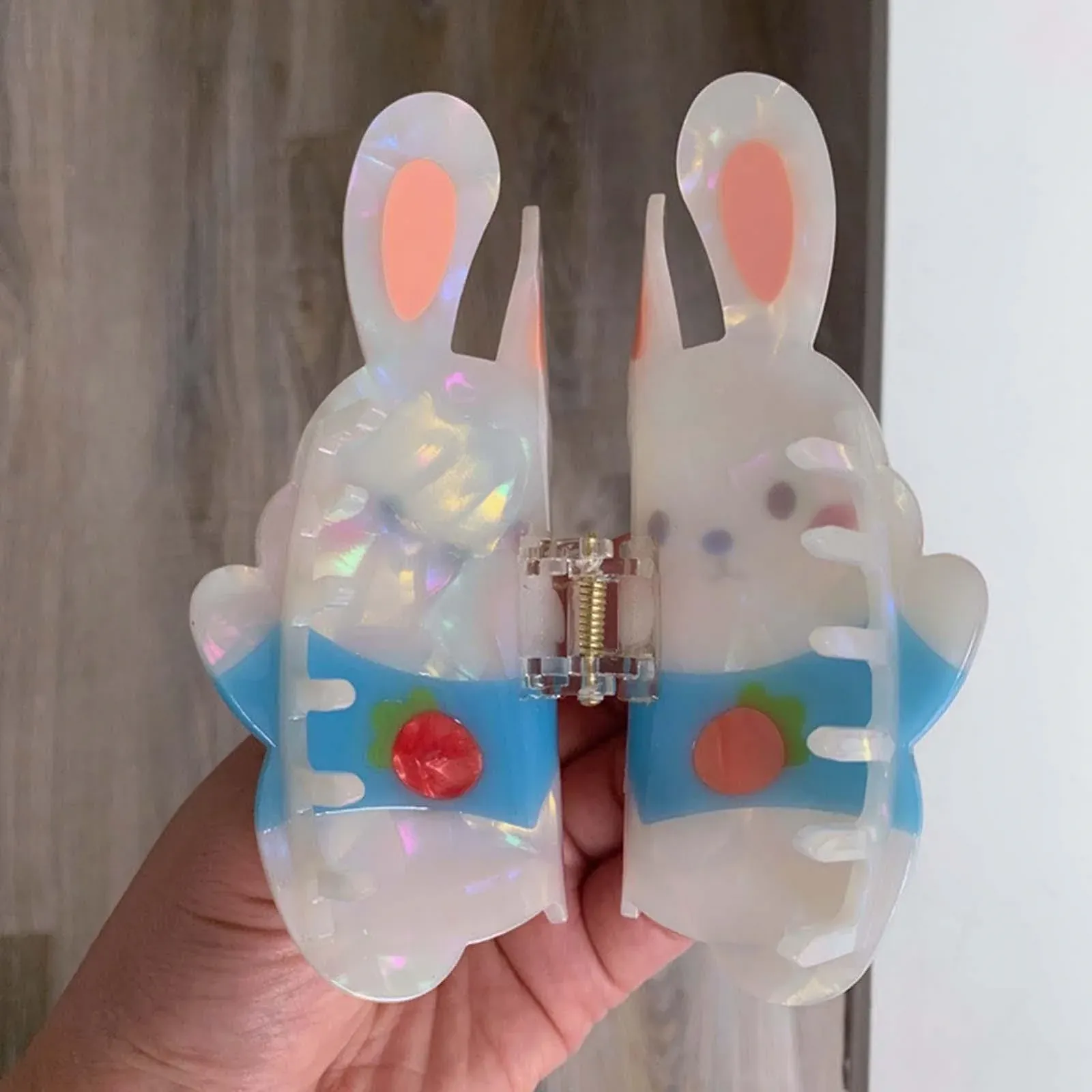 Заколка для волос В виде кролика Ацетатная, фото №6 Заколка для волос В виде кролика Ацетатная, фото №6