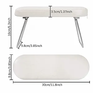 Подушка для рук для манікюру Шкіряна професійна Біла synthetic.ua - Фото 1