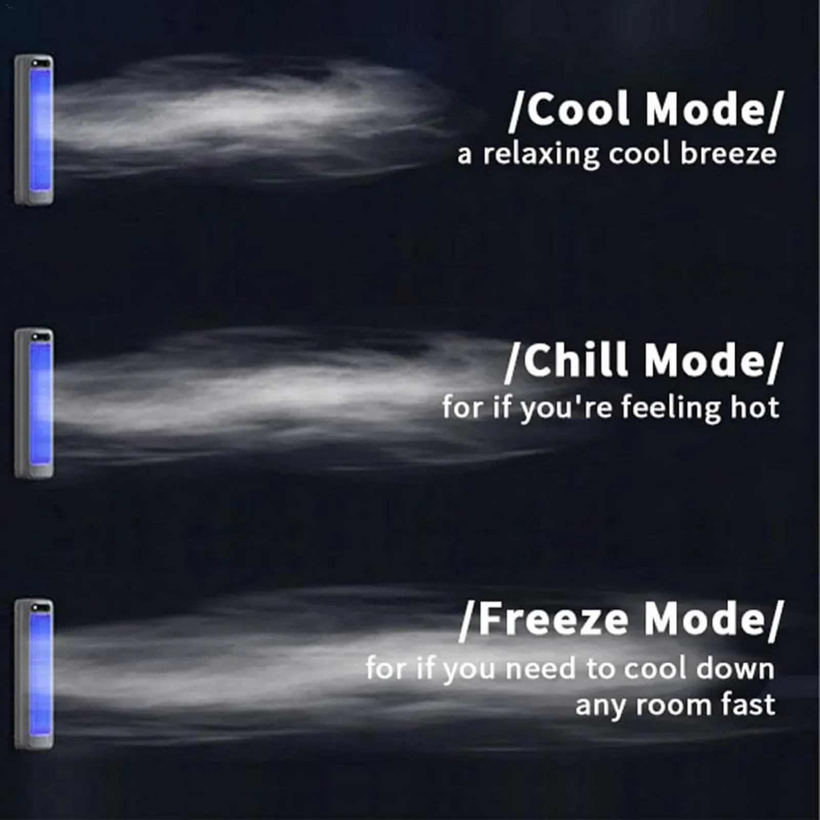 Портативний охолоджувач повітря Eteslot Outfany Cooling Ace 5.0 Libiyis Sherums з акумулятором, фото №6