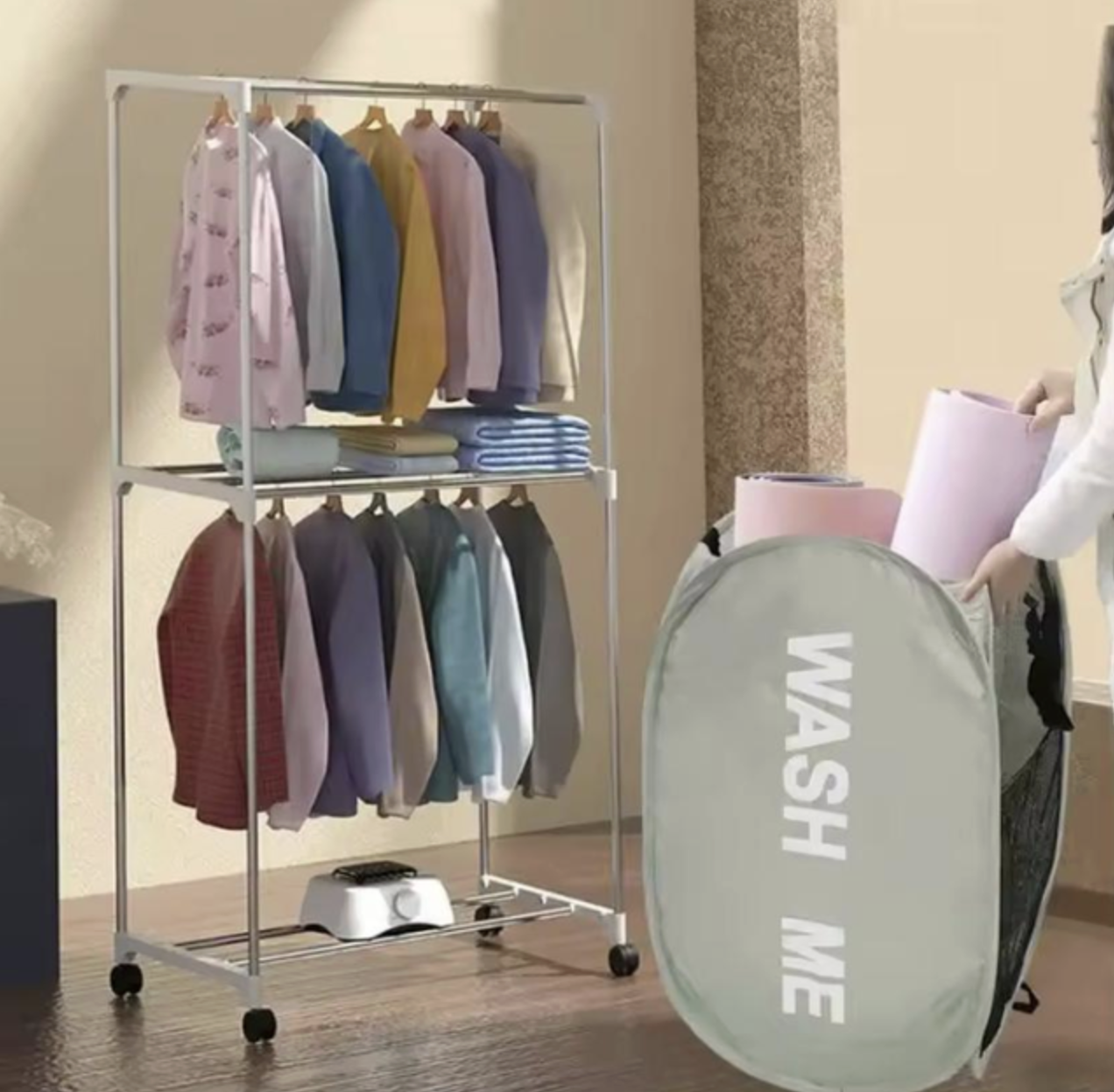 Універсальний кошик-чохол для прання і зберігання білизни 1 шт Чорний, фото №5 Універсальний кошик-чохол для прання і зберігання білизни 1 шт Чорний, фото №5