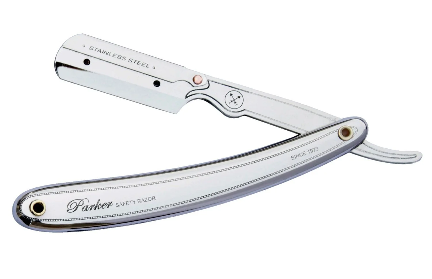 Бритва шаветта Parker 31R нержавеющая сталь и 5 лезвий Shark Super Stainless, фото №1 Бритва шаветта Parker 31R нержавеющая сталь и 5 лезвий Shark Super Stainless, фото №1