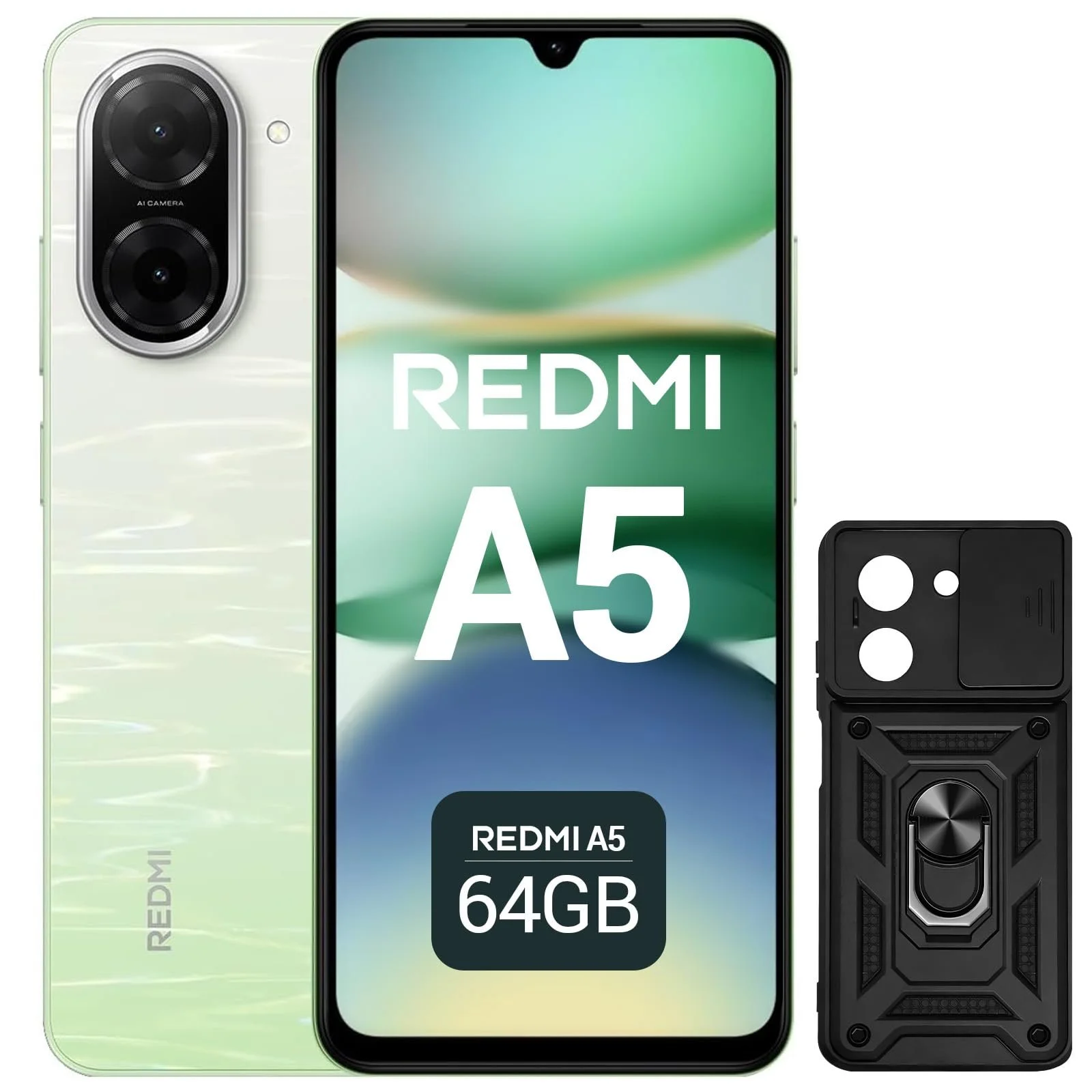 Смартфон XIAOMI Redmi A5 6.88" 120Hz 3GB+64GB 32MP 5200 мАч (Зеленый), фото №1