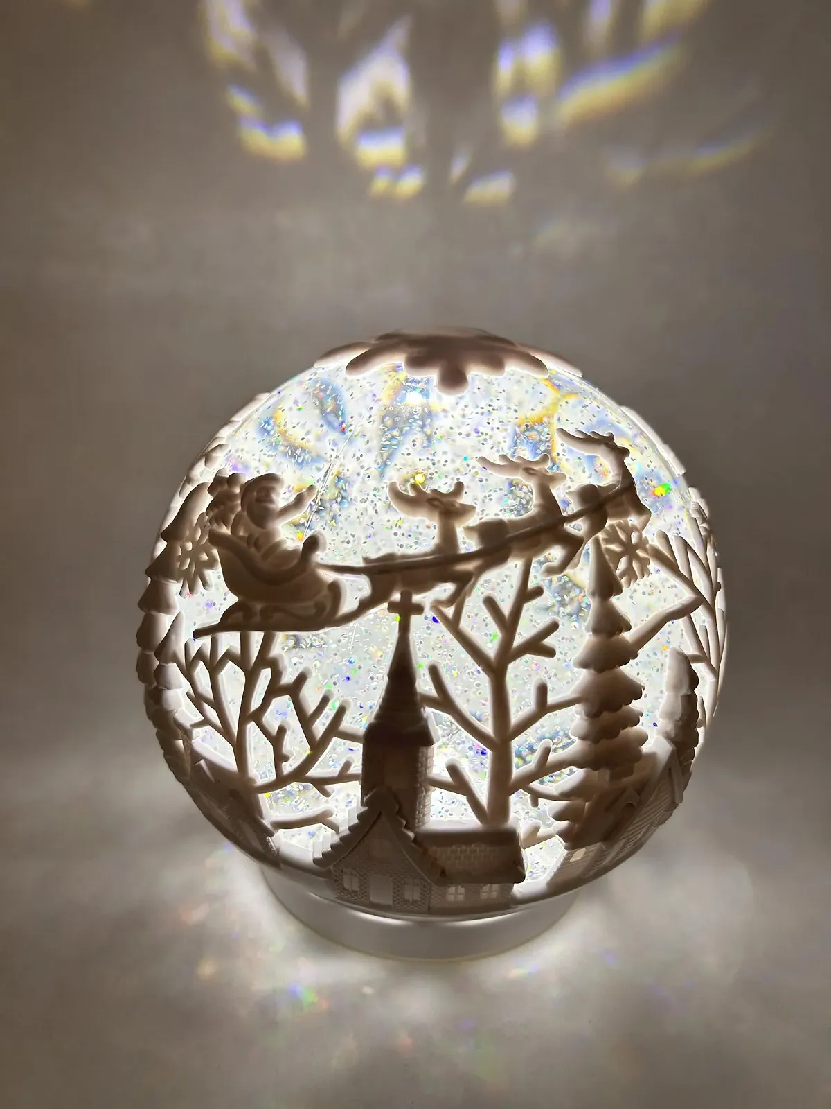 Снежный шар ABC Home LEDs на батарейках, 16 см в диаметре, фото №2 Снежный шар ABC Home LEDs на батарейках, 16 см в диаметре, фото №2