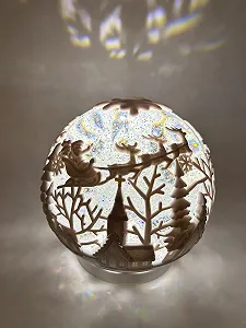 Снежный шар ABC Home LEDs на батарейках, 16 см в диаметре synthetic.ua - Фото 1