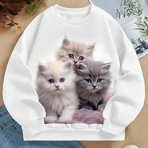 Худі Повсякденний Пуловер для Дівчинки synthetic.ua - Фото 1