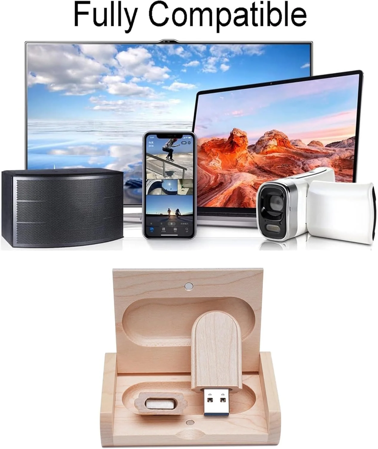 USB-флеш-накопичувач Wooden 64 ГБ USB 2.0 Дерево, фото №6