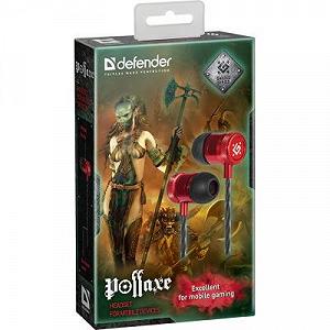 Наушники Defender Pollaxe Black-Red 64453 synthetic.ua - Фото 1