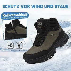 Черевики AX BOXING Зимові Черевики для хлопчиків, похідні Черевики, утеплені зимові черевики, дитячі теплі Черевики для трекінгу, нековзкі зимові Черевики для вулиці EU 34-40 synthetic.ua - Фото 1