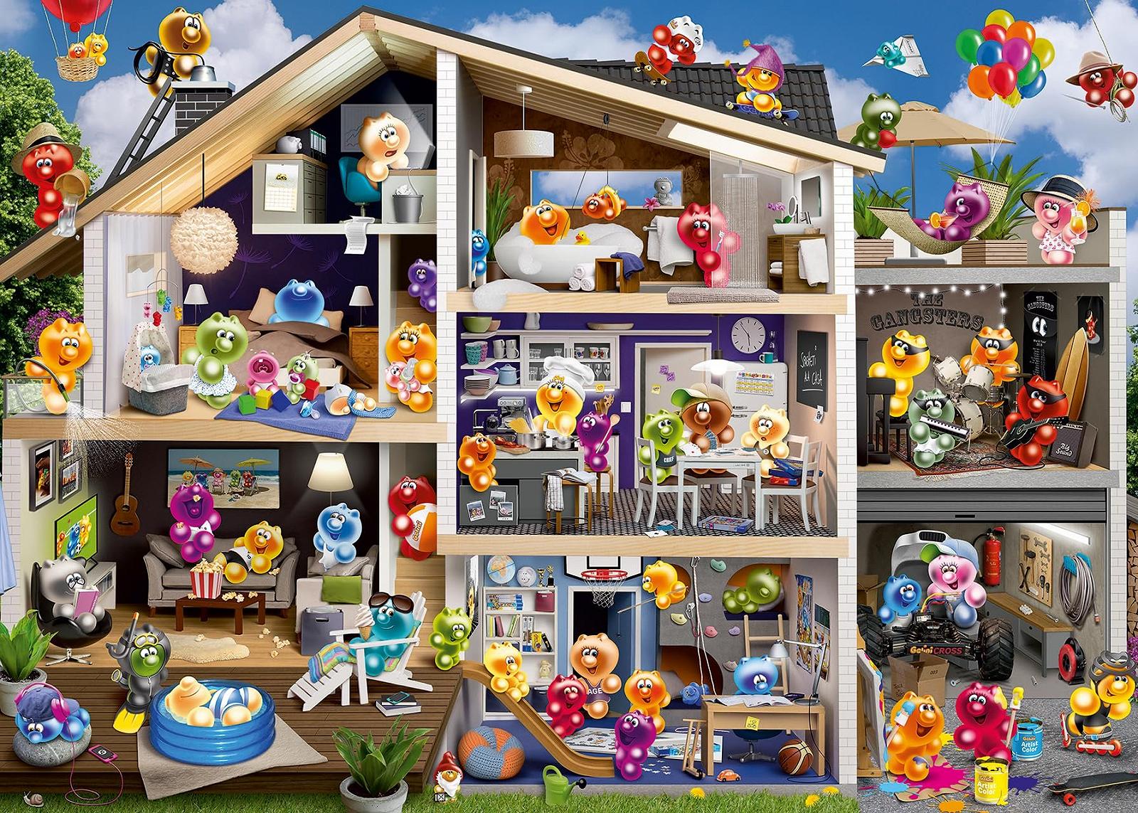 Пазл Ravensburger Funny Gelinis 12000341 2 x 1000 элементов, фото №2