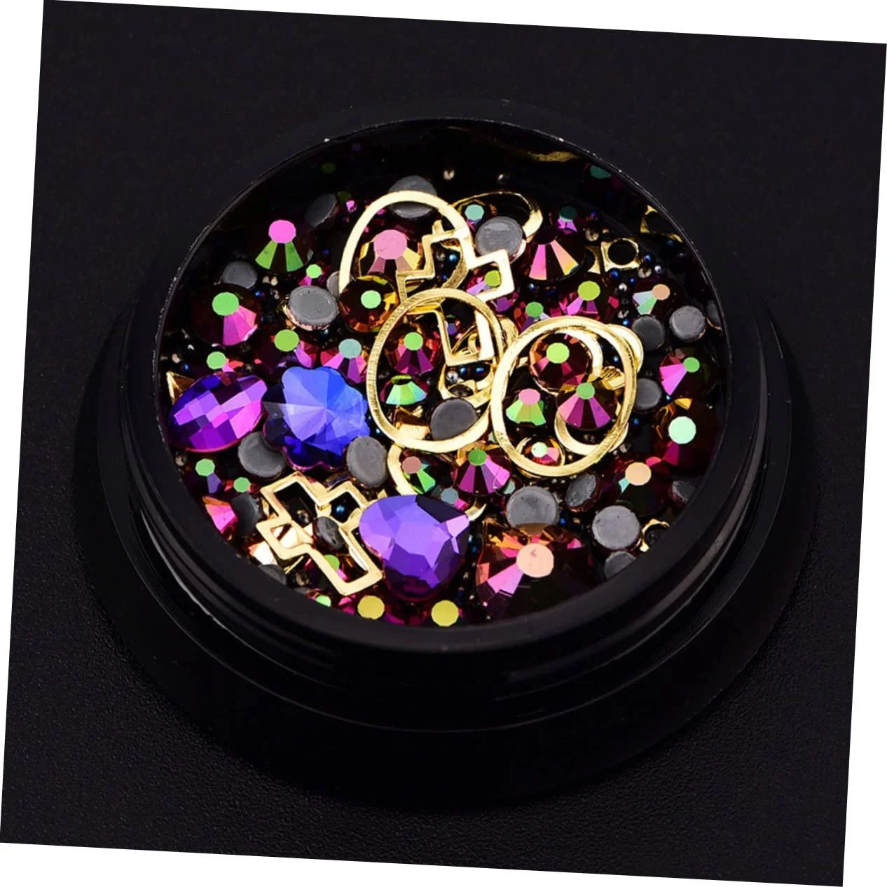 Стразы POPETPOP, набор 4 шт., драгоценные камни для ногтей, бриллиантовые шармы, наклейки для ногтей, плоские стразы для ногтей, изготовление ювелирных изделий, фото №6