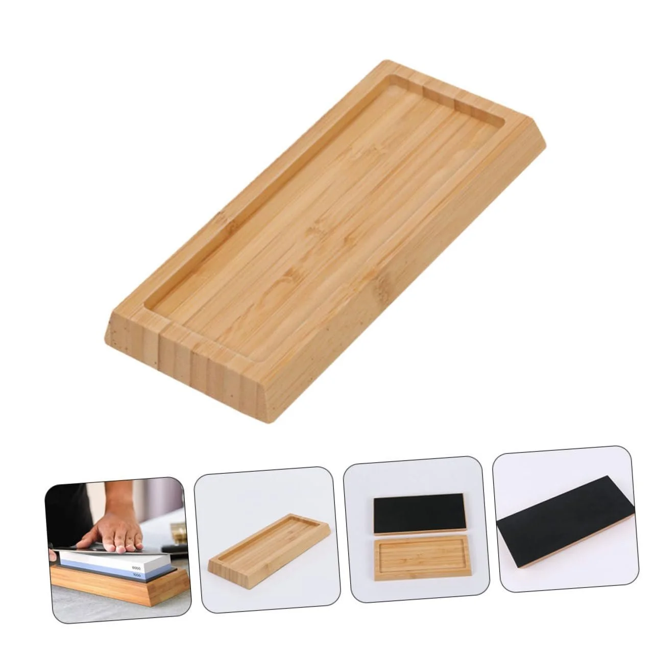 Тримач для точильного каменю Sewroro Бамбуковий Нековзний, фото №3