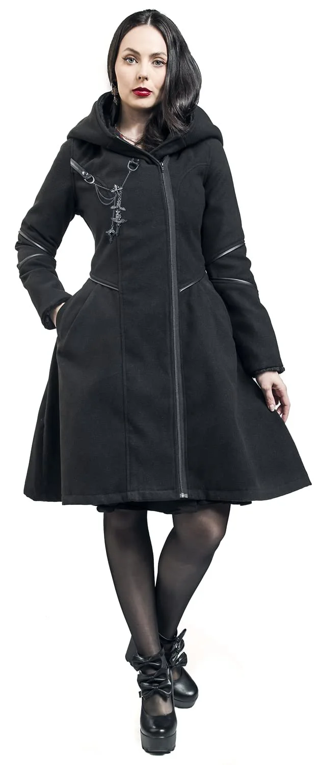 Пальто Poizen Industries Possession Жіноче Чорний, фото №4