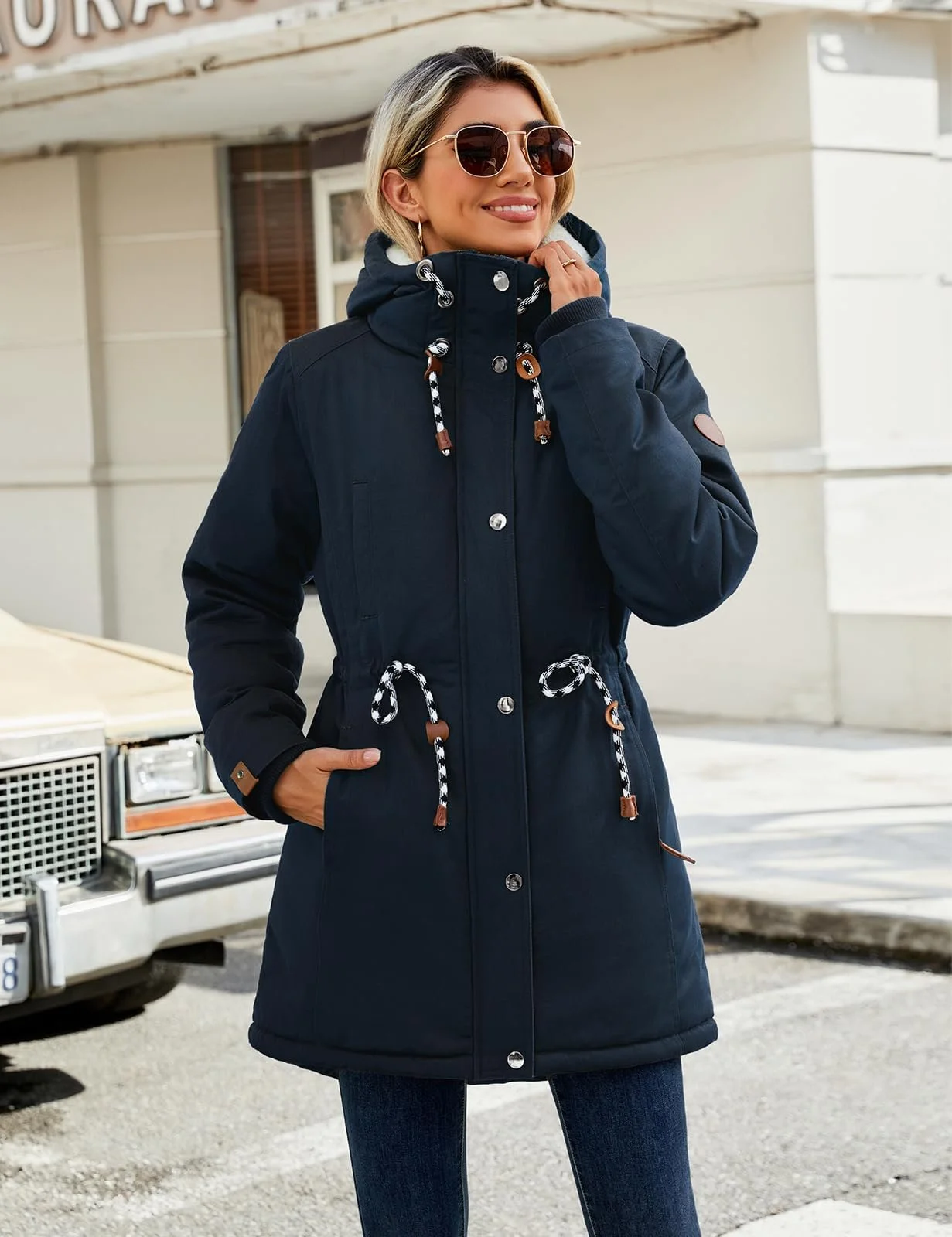 Жіноча зимова куртка TOMEEK, фото №8