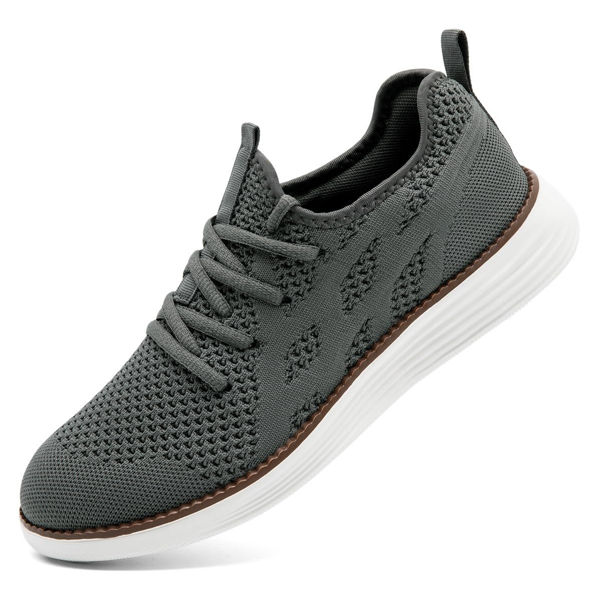 Кроссовки UROMGV Мужские для бега Спортивные Шнуровка для ходьбы Слипоны Повседневные Плоские Нескользящие Для улицы Для помещений Легкие Дышащие Сетчатые, фото №1